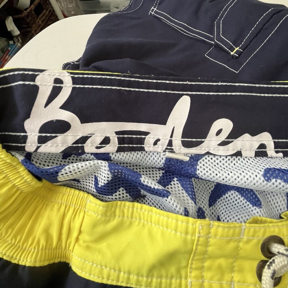 Boden Swim Board Shorts Men's Size 36 Trunks Surfwear Beach Inseam 10" Navy - Picture 6 of 9